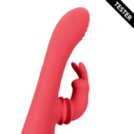 Vibrador tipo rabbit con función oscilante – Loveline by Shots Brighto Rojo Loveline by Shots - Imagen 3