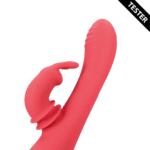 Vibrador tipo rabbit con función oscilante – Loveline by Shots Brighto Rojo Loveline by Shots - Imagen 4
