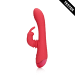 Vibrador tipo rabbit con función oscilante – Loveline by Shots Brighto Rojo Loveline by Shots - Imagen 2