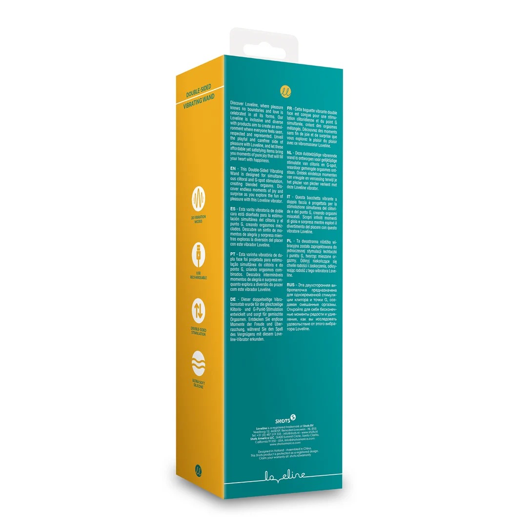 Vibrador de varilla con vibración por ambos lados Loveline by Shots - Imagen 2