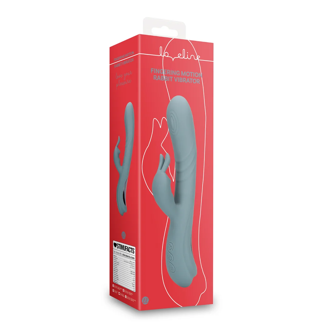 Vibrador dúo con función de movimiento de dedos – Tester Loveline by Shots - Imagen 7