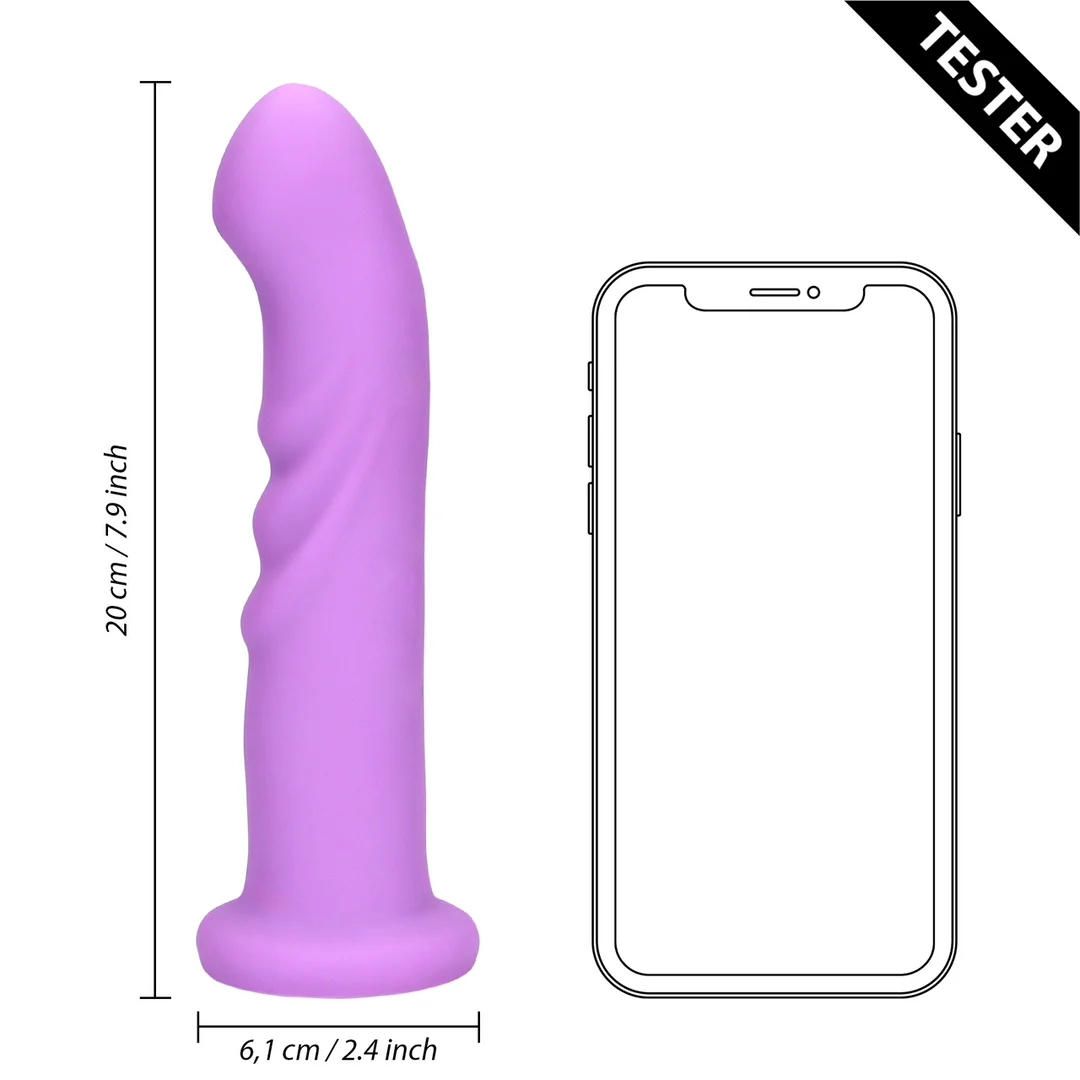 Vibrador de punto G con función giratoria para una estimulación precisa, lavanda, Loveline by Shots - Imagen 4