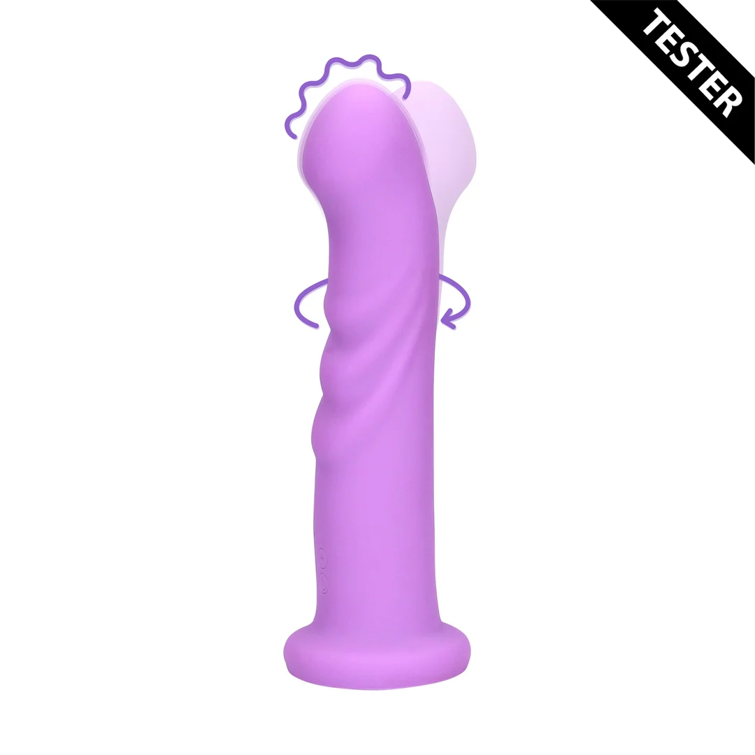 Vibrador de punto G con función giratoria para una estimulación precisa, lavanda, Loveline by Shots - Imagen 5