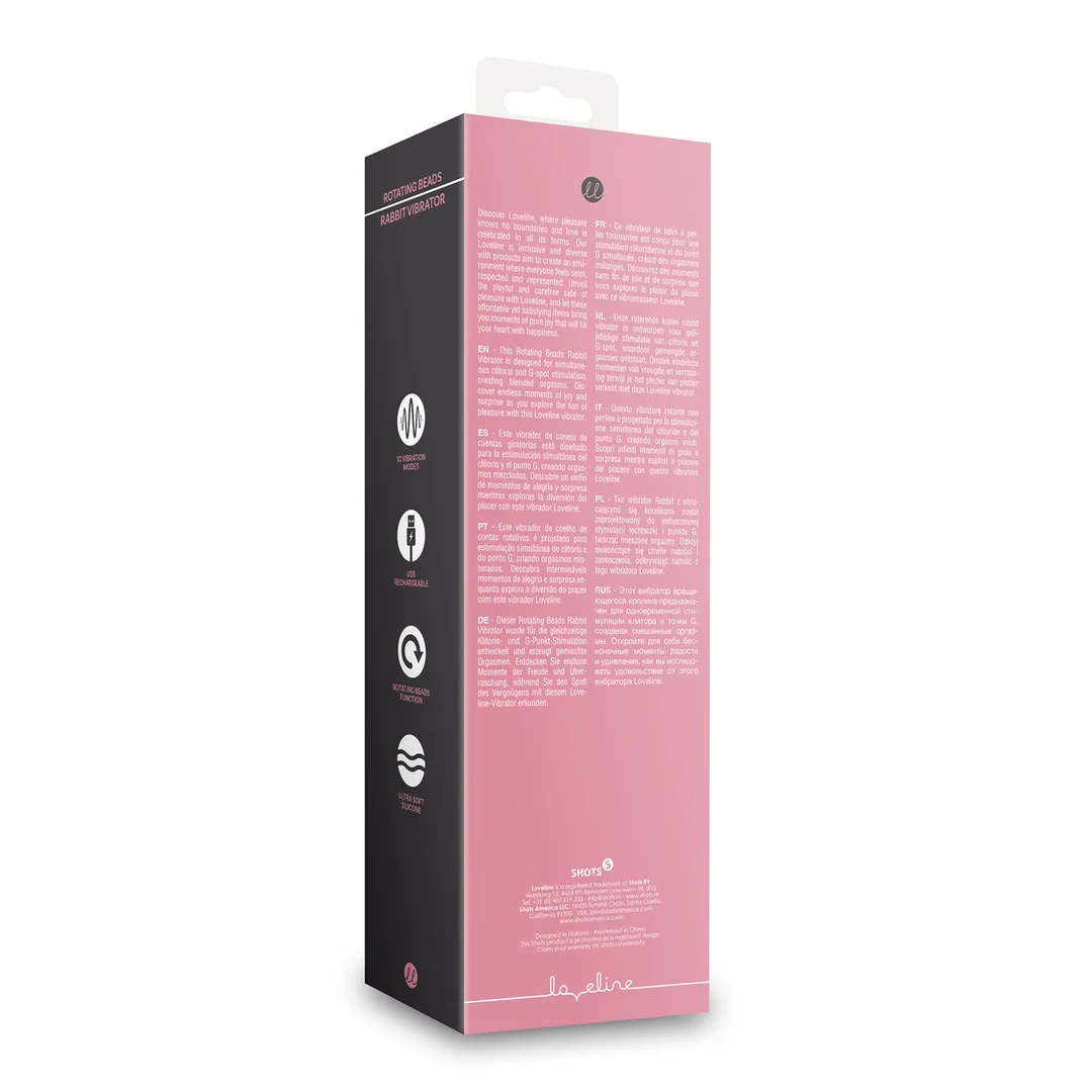 Vibrador para el punto G con cuentas giratorias – Tester (naam) Loveline by Shots - Imagen 7