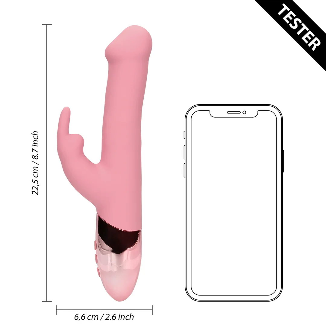 Vibrador para el punto G con cuentas giratorias – Tester (naam) Loveline by Shots - Imagen 4