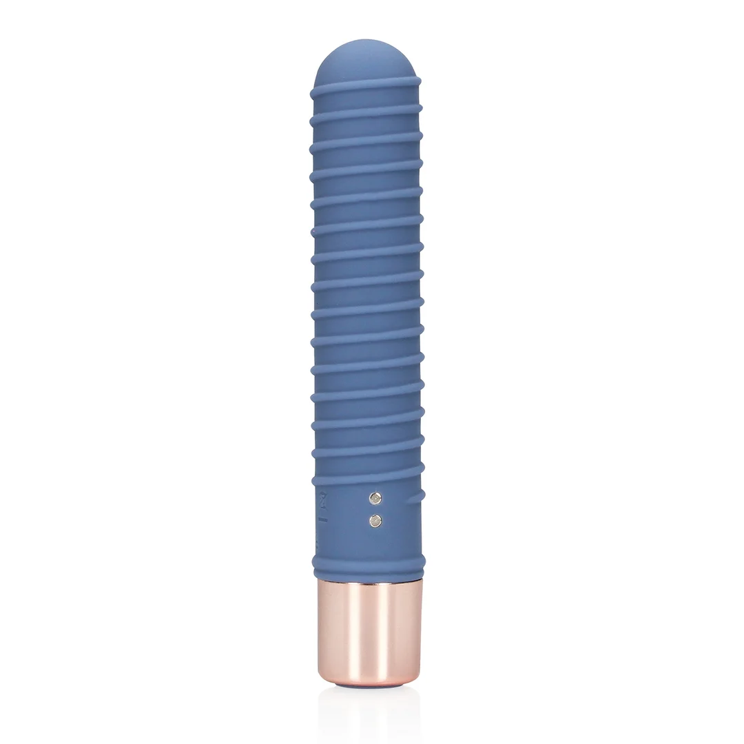 Mini vibrador estriado Blue Horizon - Imagen 4