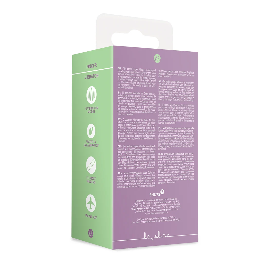Vibrador de dedo Loveline Mystic Purple - Imagen 2