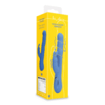 Vibrador rabbit – movimientos oscilantes para el clítoris y el punto G – Loveline Jetset azul Loveline by Shots - Imagen 2