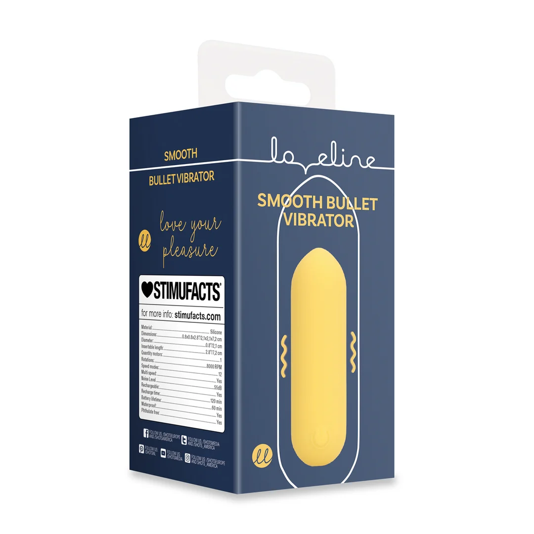 Vibrador Loveline Smooth Bullet amarillo - Imagen 1