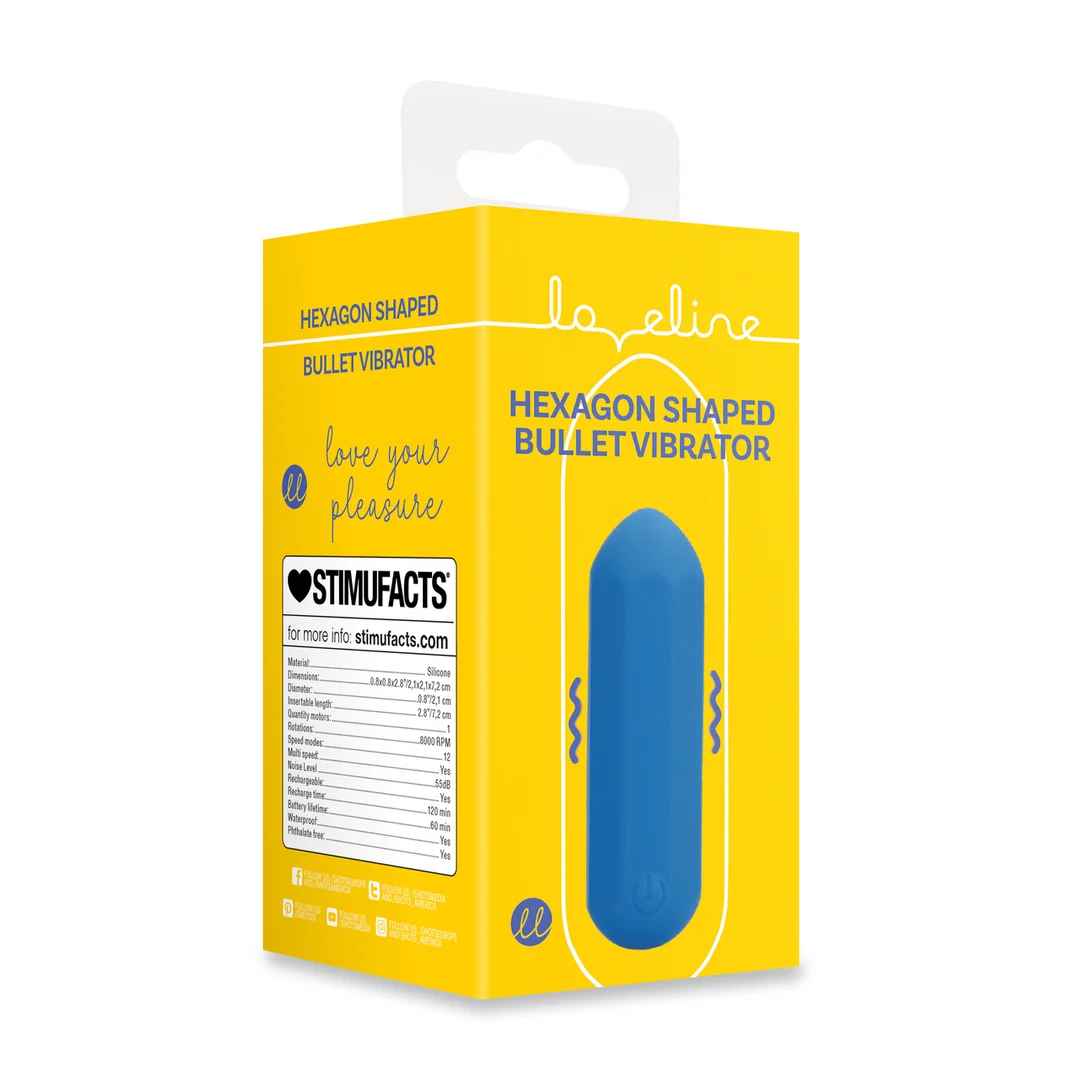 Vibrador tipo bala Loveline Hexagon - Imagen 1