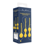 Set de ejercicios con bolas de Kegel · amarillo limón