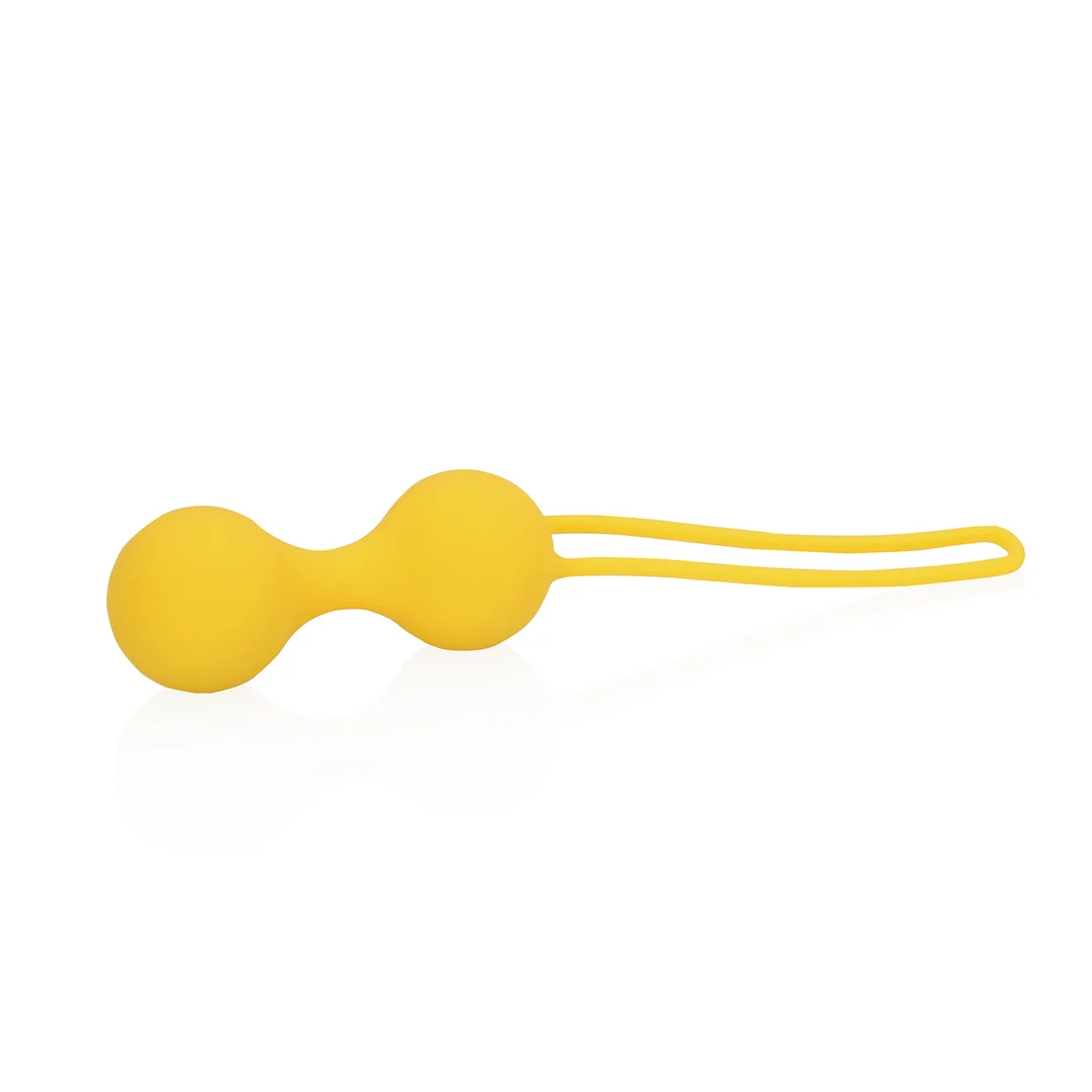 Set de ejercicios con bolas de Kegel · amarillo limón - Imagen 4