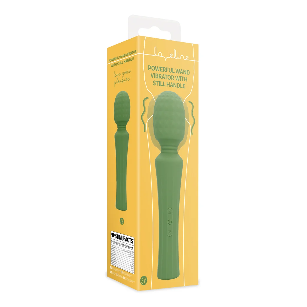 Vibrador tipo wand, potente masajeador con mango silencioso, Green Mumba (Loveline by Shots) - Imagen 7
