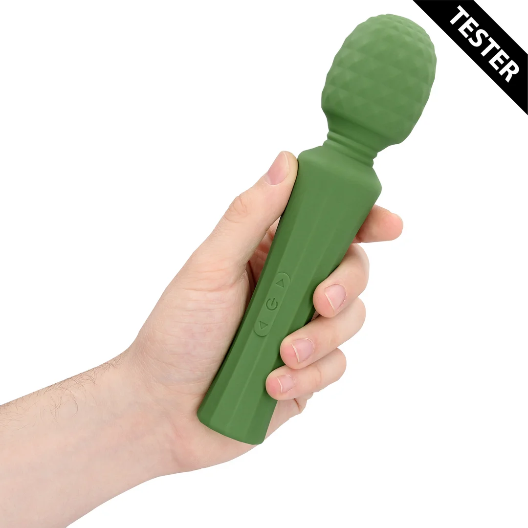Vibrador tipo wand, potente masajeador con mango silencioso, Green Mumba (Loveline by Shots) - Imagen 6
