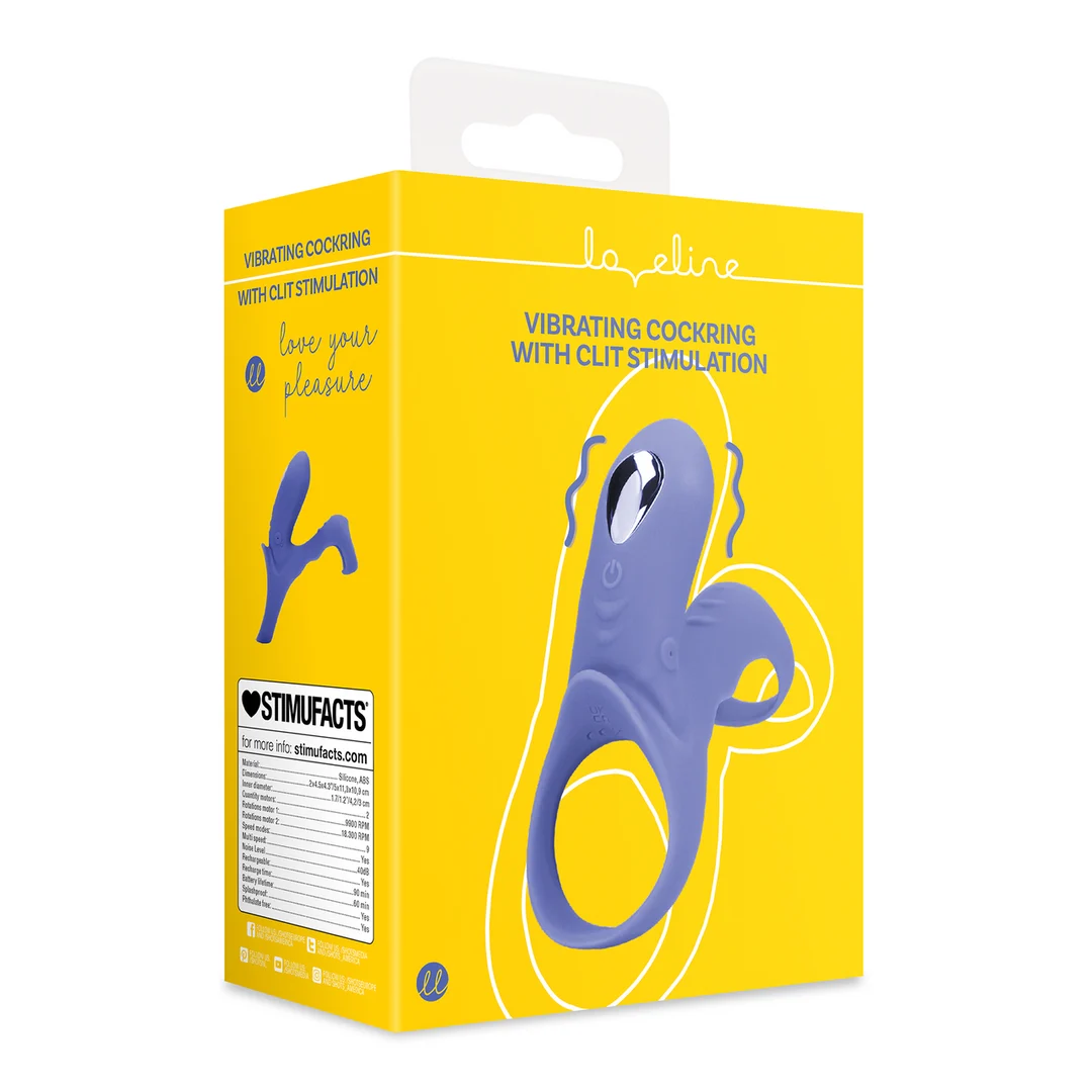 Anillo vibrador con estimulación del clítoris – Tamiya Azul - Tester - Imagen 7