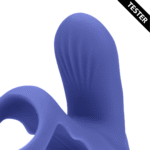 Anillo vibrador con estimulación del clítoris – Tamiya Azul - Tester - Imagen 4