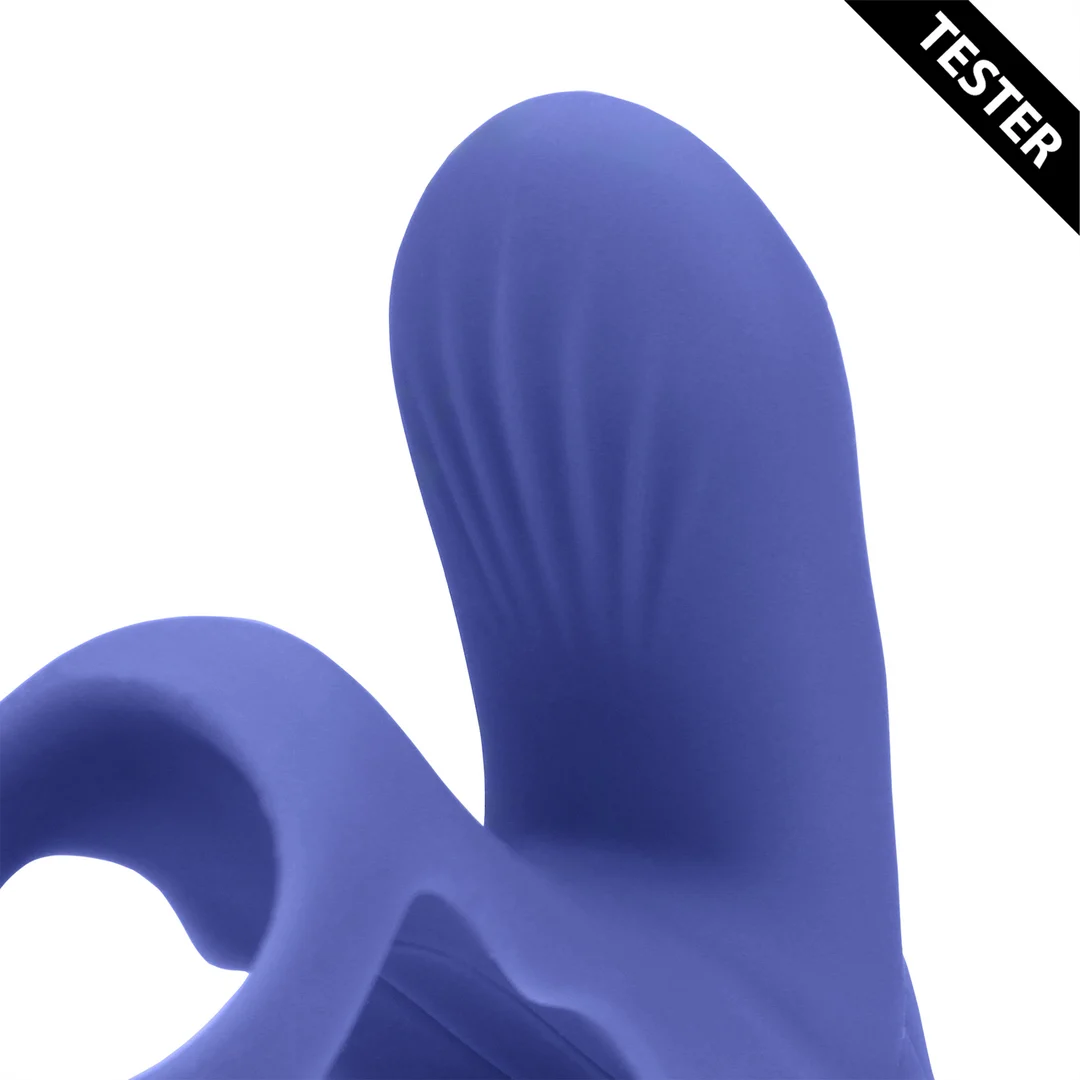 Anillo vibrador con estimulación del clítoris – Tamiya Azul - Tester - Imagen 4