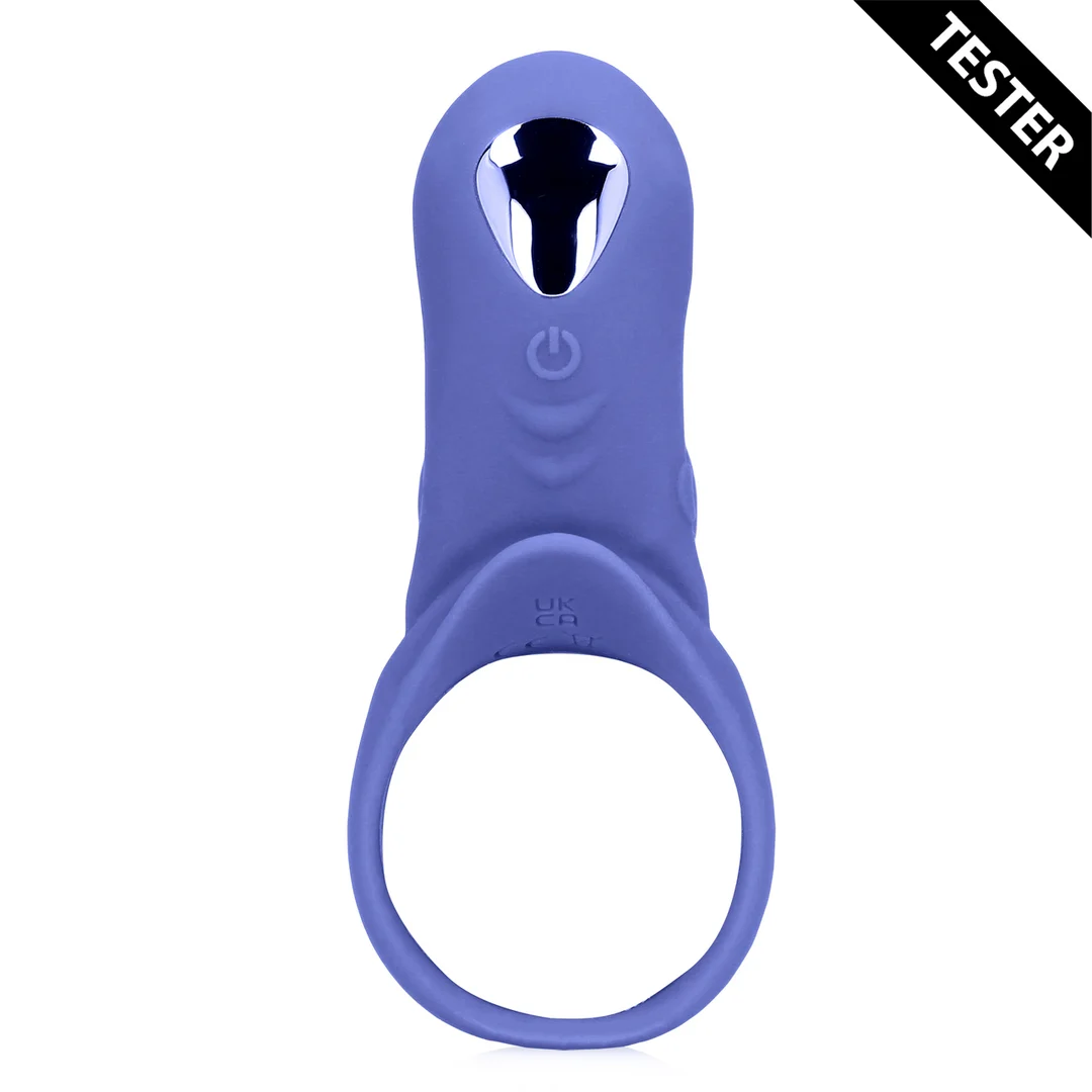 Anillo vibrador con estimulación del clítoris – Tamiya Azul - Tester - Imagen 2