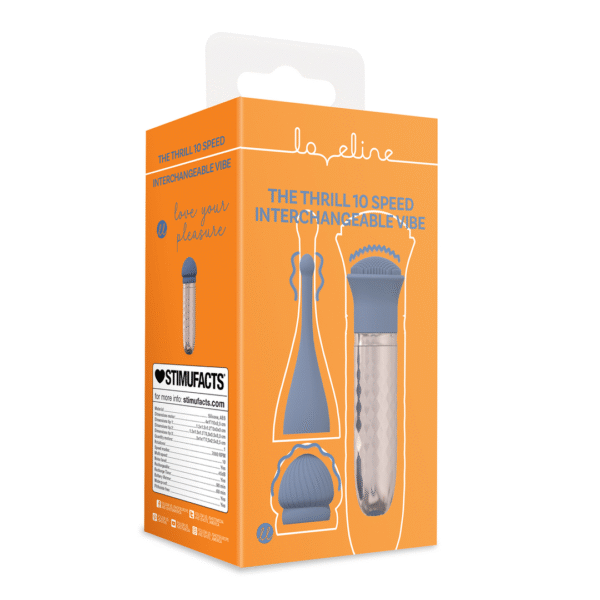 Vibrador intercambiable Thrill azul