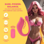 Vibrador para el punto G con mando a distancia y 10 modos, Loveline by Shots, rosa - Imagen 8