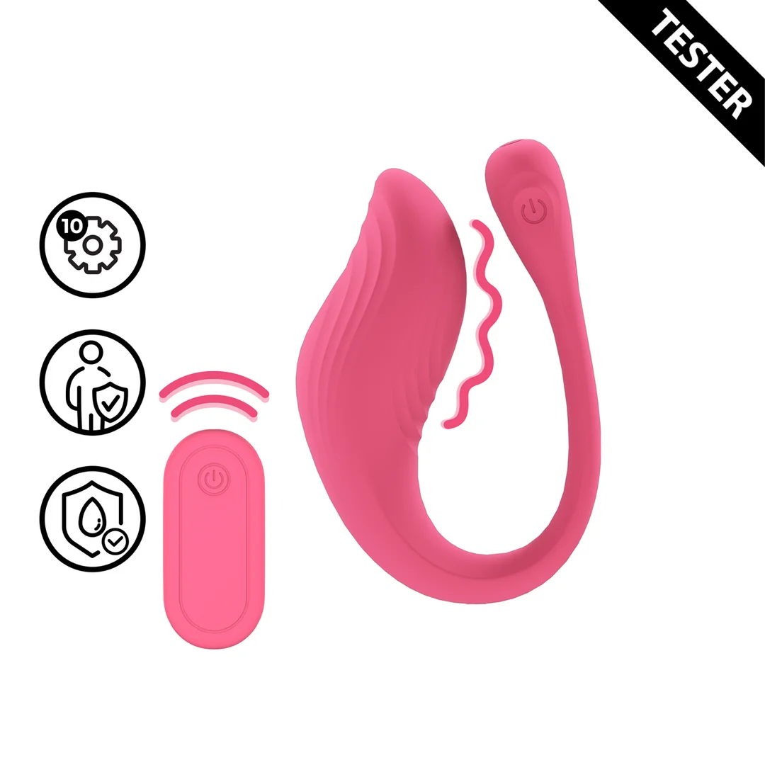 Vibrador para el punto G con mando a distancia y 10 modos, Loveline by Shots, rosa - Imagen 4