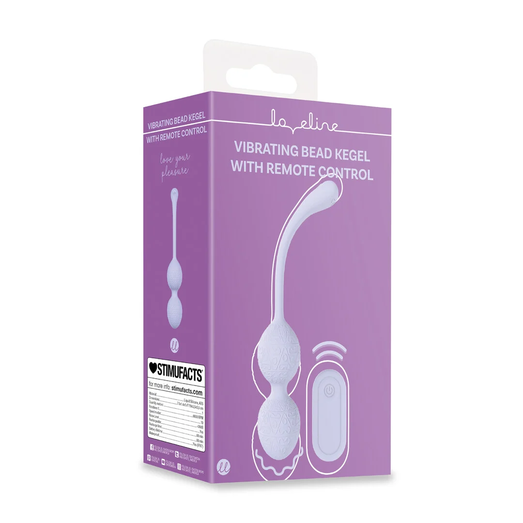 Vibrador anal con 10 modos: Vibrating Bead Kegel con mando a distancia, lavanda, probador - Imagen 5