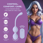 Vibrador anal con 10 modos: Vibrating Bead Kegel con mando a distancia, lavanda, probador - Imagen 8