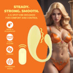 Vibrador para el punto G con mando a distancia y 10 modos, Loveline by Shots, amarillo - Imagen 8