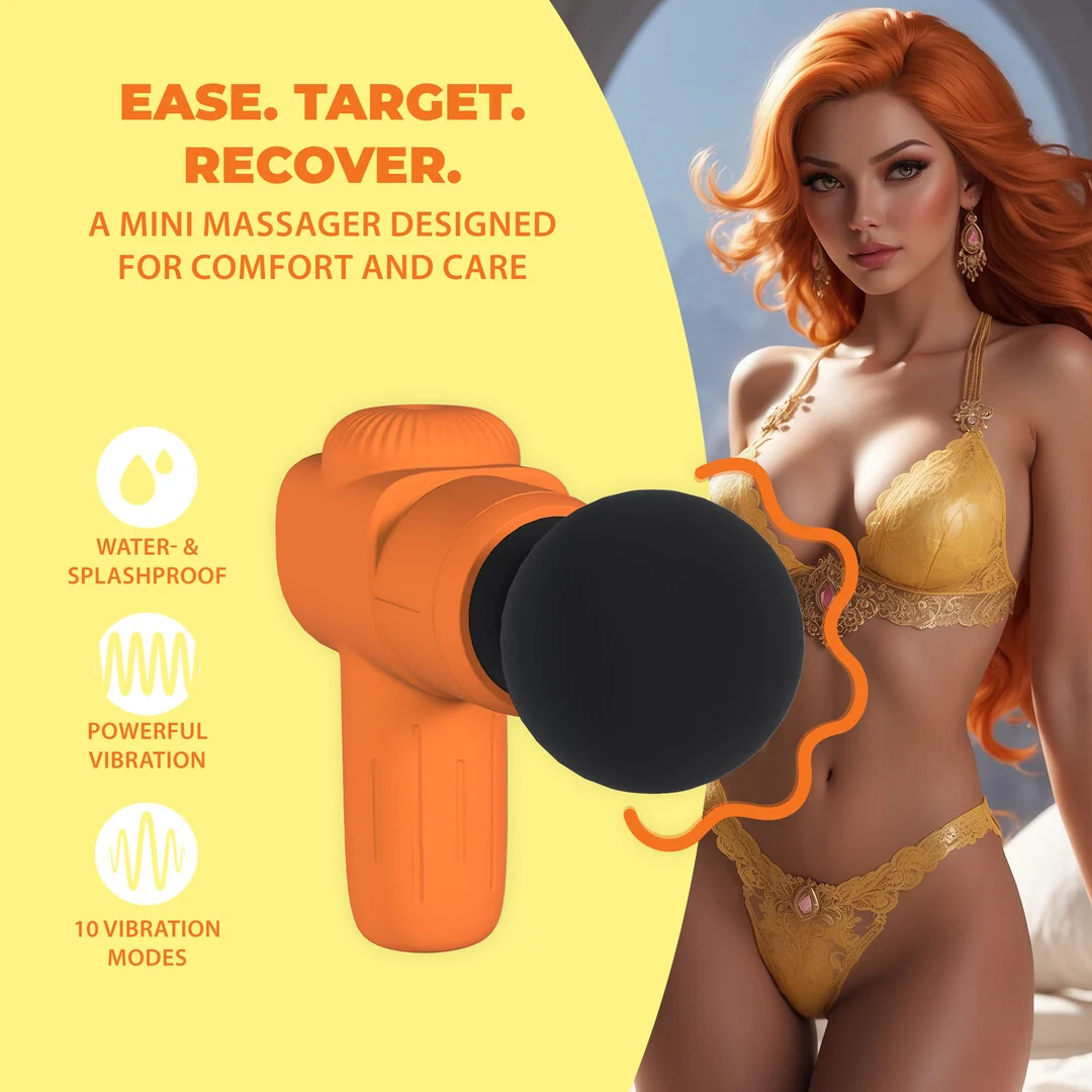 Mini vibrador · 10 modos y recargable · Loveline · naranja Loveline by Shots - Imagen 7