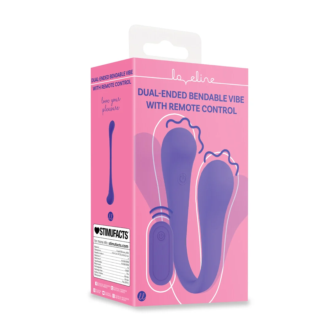 Vibrador doble con mando a distancia – Tester Loveline by Shots - Imagen 5