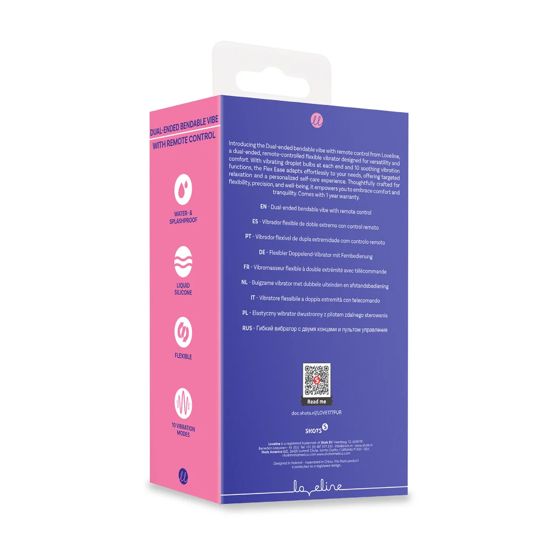 Vibrador doble con mando a distancia – Tester Loveline by Shots - Imagen 6