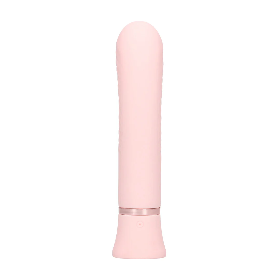 vibrador rabbit, punto G con relieves y 10 modos, Loveline rosa, Loveline by Shots - Imagen 4