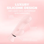 vibrador rabbit, punto G con relieves y 10 modos, Loveline rosa, Loveline by Shots - Imagen 5