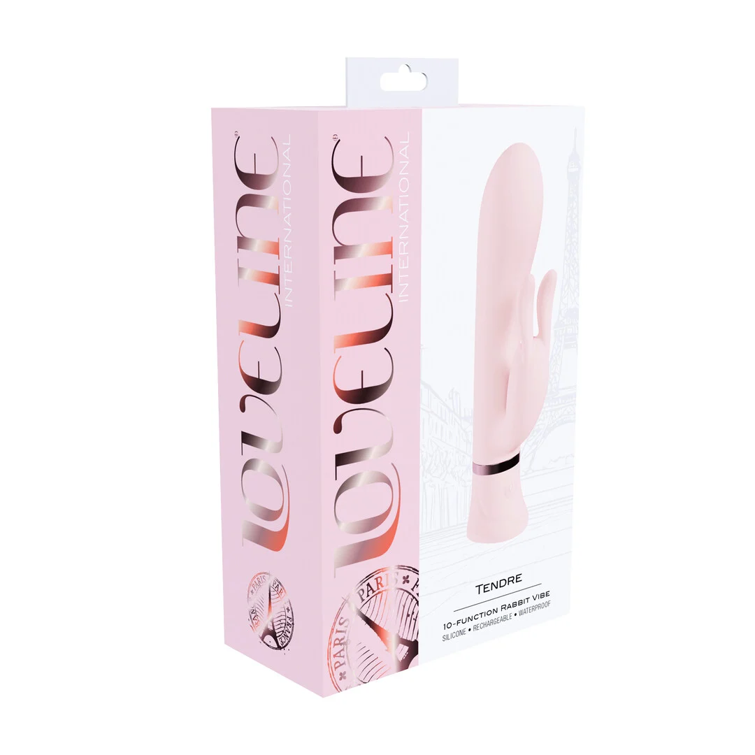 vibrador rabbit, doble motor y 10 modos, Loveline Tendre rosa, Loveline by Shots - Imagen 2