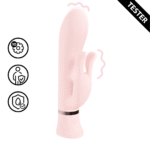 vibrador rabbit, doble motor y 10 modos, Loveline Tendre rosa, Loveline by Shots