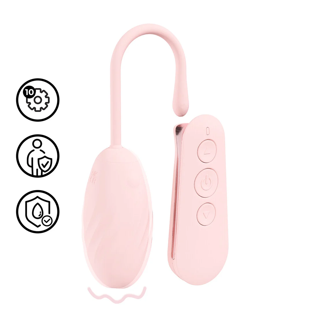 Huevo vibrador, 10 modos, rosa Loveline by Shots - Imagen 7