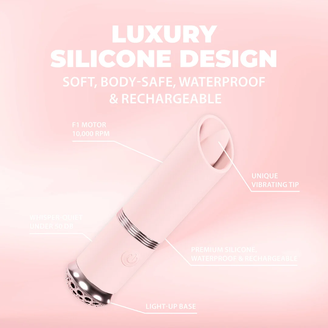 Vibrador mini con 10 modos y estimulación precisa, rosa, Loveline by Shots - Imagen 5