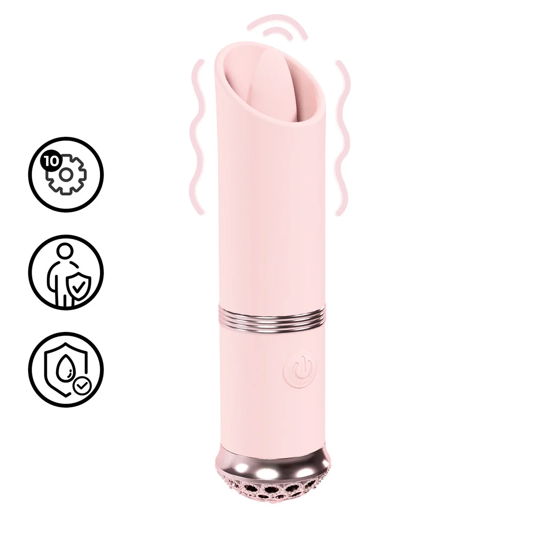 Vibrador mini con 10 modos y estimulación precisa, rosa, Loveline by Shots - Imagen 6