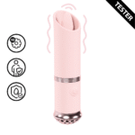 Vibrador mini con 10 modos y estimulación precisa, rosa, Loveline by Shots