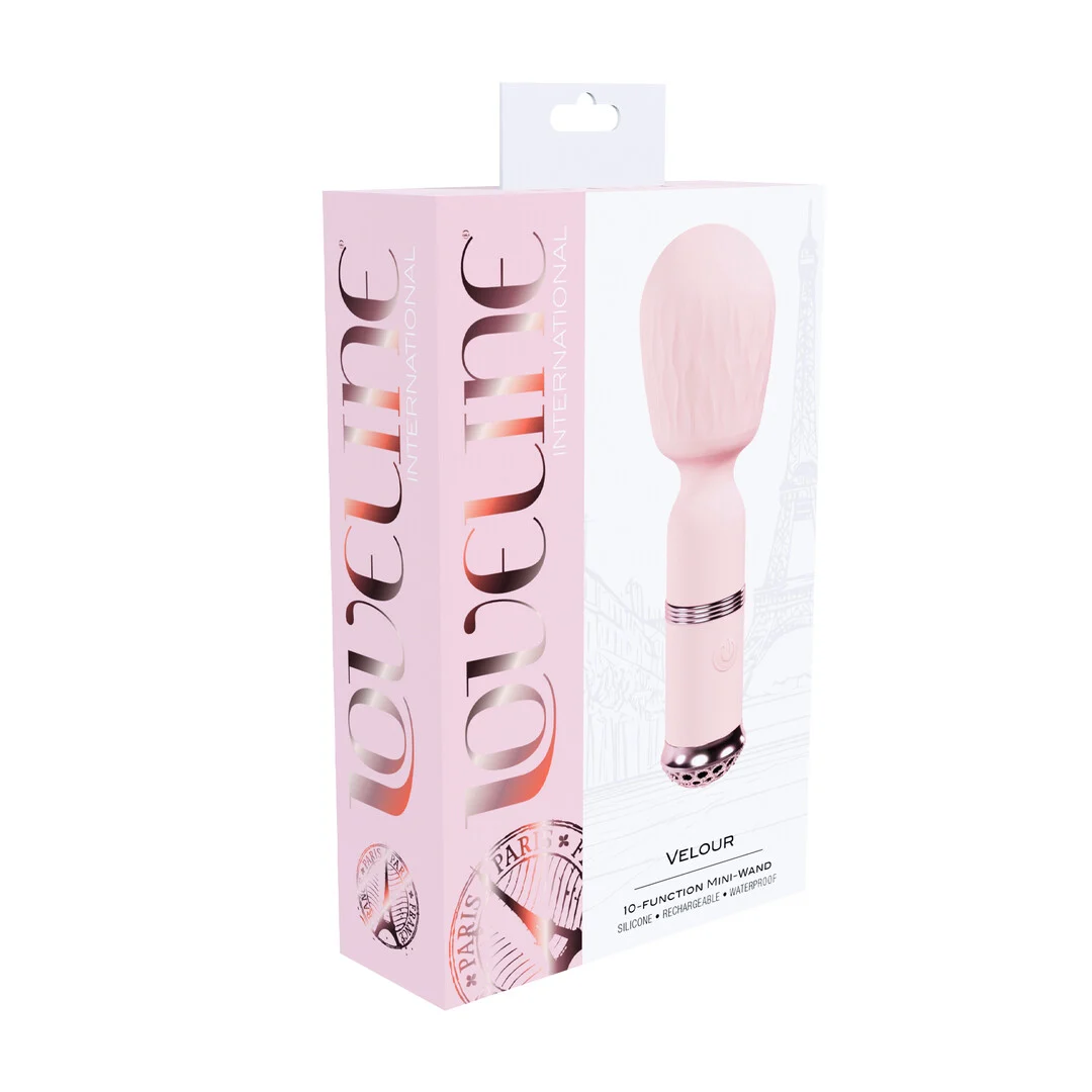 Vibrador tipo wand · 10 modos · Loveline Velour rosa (probador) Loveline by Shots - Imagen 2