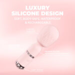 Vibrador tipo wand · 10 modos · Loveline Velour rosa (probador) Loveline by Shots - Imagen 5