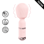 Vibrador tipo wand · 10 modos · Loveline Velour rosa (probador) Loveline by Shots