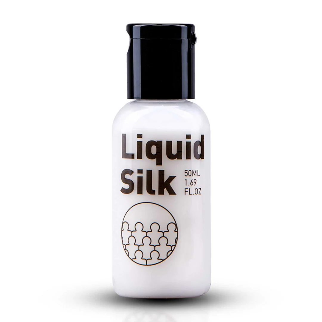 Lubricante de base acuosa – lubricante prémium con un toque de silicona – sin perfume ni sabor – 250 ml – Liquid Silk - Imagen 2