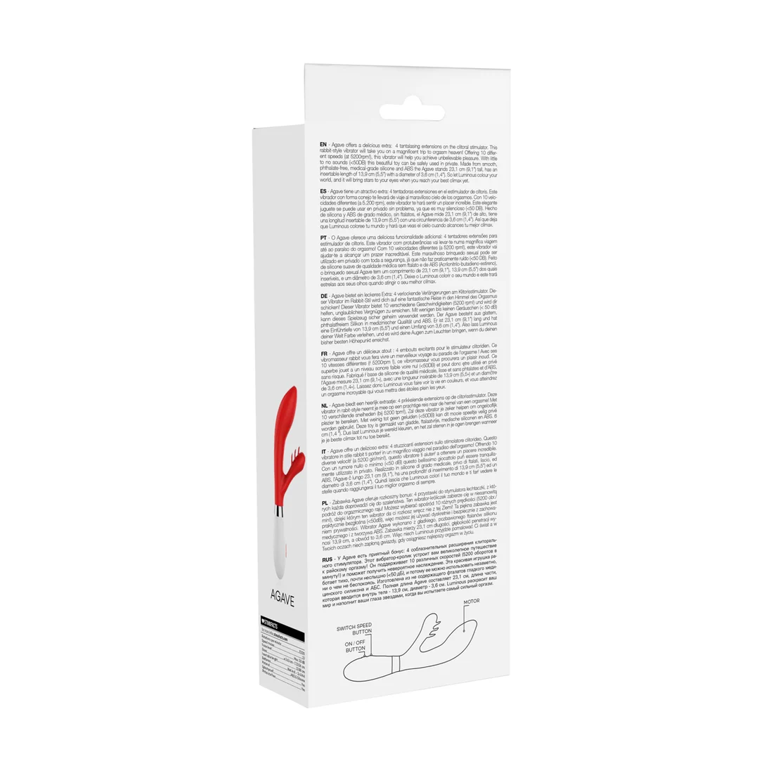 Vibrador rabbit – 10 modos – Luminous by Shots - Imagen 2