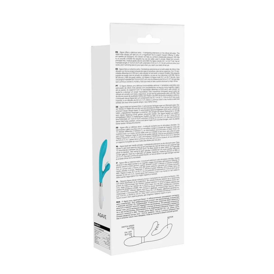 Vibrador rabbit – 10 modos – Luminous by Shots - Imagen 8