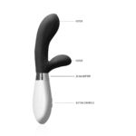 Estimulador de clítoris y vibrador Luna Achilles, negro - Imagen 2