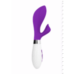 Vibrador tipo rabbit – 10 velocidades y estimulación dirigida – morado Luna by Shots - Imagen 4