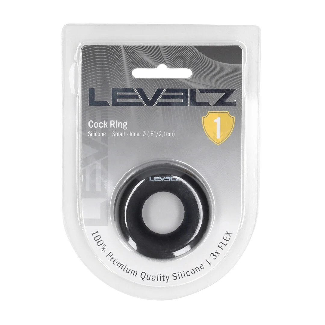 Anillo para el pene Levelz de silicona líquida negro - Imagen 1