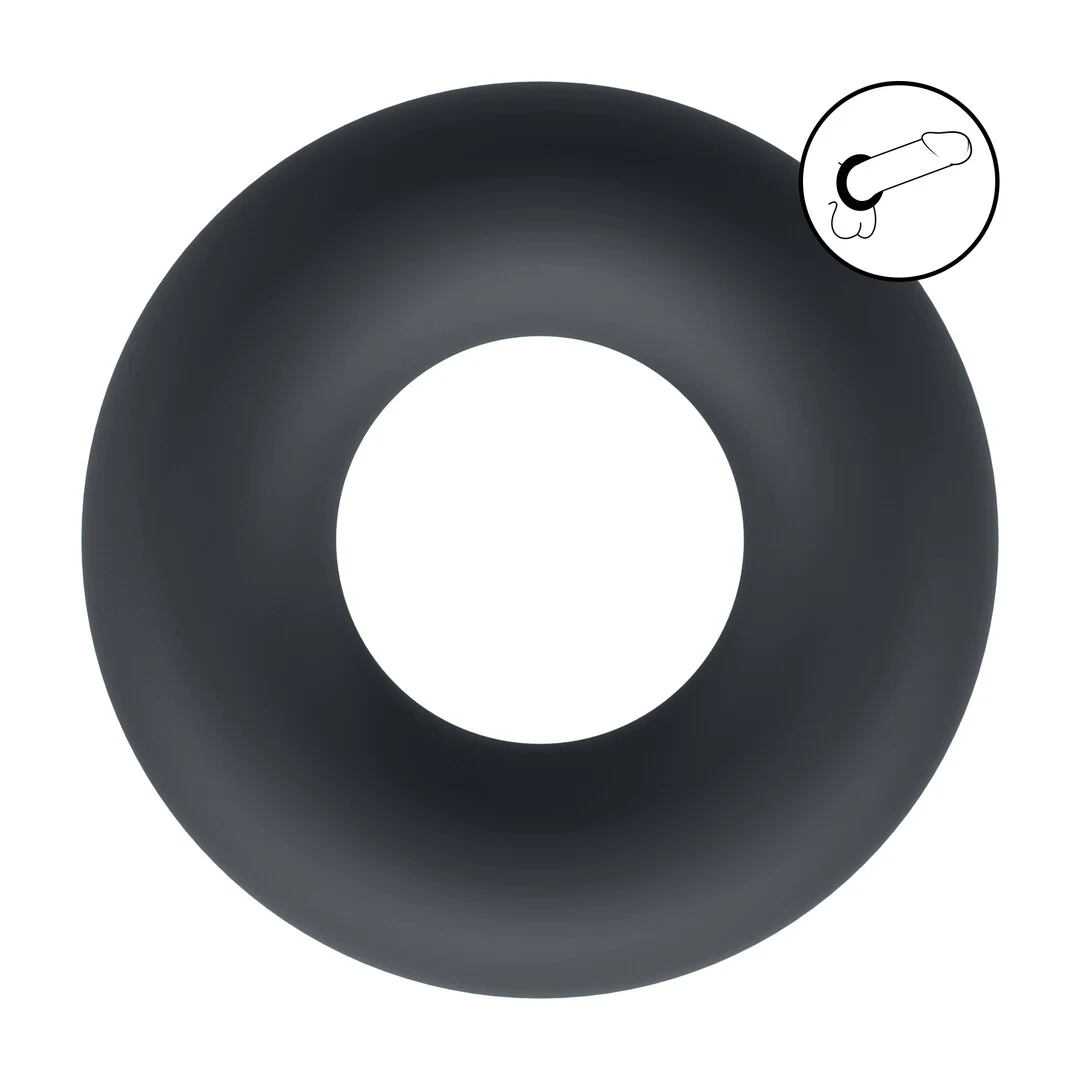 Anillo para el pene Levelz de silicona líquida negro - Imagen 5