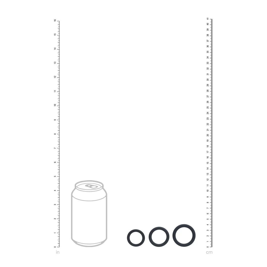 Set de 3 anillos para el pene Levelz de silicona - Imagen 4